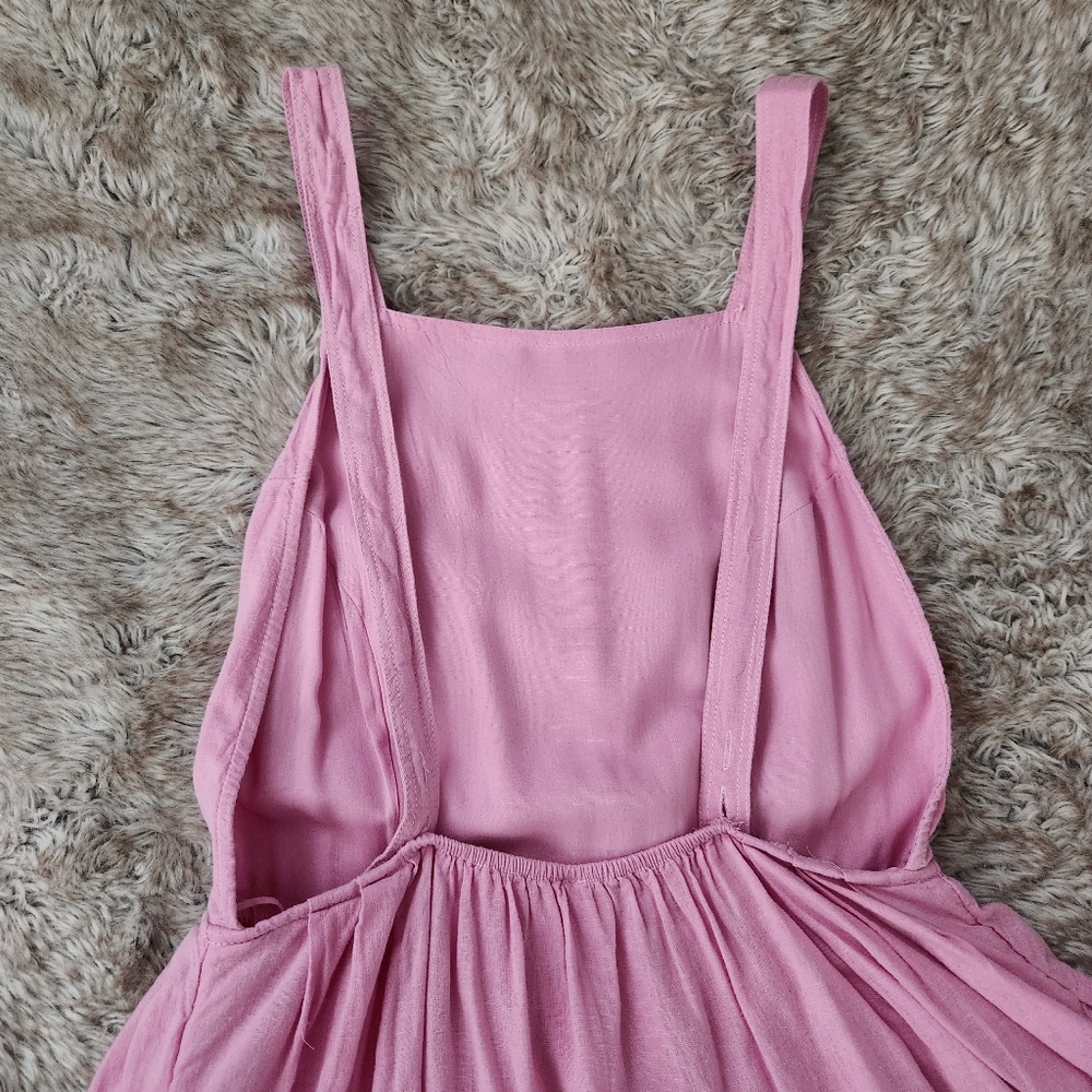 Free People Melted‎ Hearts Mini Dress Pink Women's Size Large - Picture 10 of 14